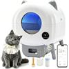 GESEILAY Lettiera Gatto Autopulente, Lettiera Autopulente per Gatti, Grande Capacità