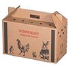 karton-billiger Scatola di trasporto per animali, trasportino per piccoli animali, 10 pezzi, 3 misure (M - 477 x 233 x 295 mm)