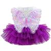 Generic Abito tutù alla moda Blingbling con elegante pizzo per cuccioli extra piccoli e piccoli, perfetto per feste e celebrazioni festive Rkz540 (E, XL)