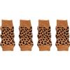 fxwtich Accessori per cani 4 pz/set Inverno Pet Dog Leg Zebra Leopard Dots Stampa Scaldamuscoli antiscivolo Scaldamuscoli