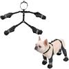 HADAVAKA Scarpette Con Bretelle Per Cani, Calzature Impermeabili Antiscivolo Per Cani Per Tutte Le Stagioni Con Striscia Riflettente, Gambali Regolabili Per Per Interni Ed Esterni (L)