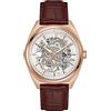 Bulova Orologio analogico automatico da uomo, con cinturino in pelle 97A175, argento, cinghia