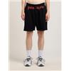 Palm Angels Bermuda Palm Angels in felpa "Waist Logo" uomo