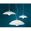 Illuminando BIANCA SOSPENSIONE SINGOLA IN 3 MISURE IN VETRO SATINATO STILE CLASSICO CON LAMPADINA ATTACCO E27
