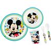 Lulabi Mickey Simply Set 5 Pezzi Bimbo, Melamina - 450 g