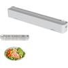 ZHUMCCY Porta Pellicola | Porta Pellicola Magnetico Ricaricabile - Dispenser da Incasso Riutilizzabile con Taglierino - Per Carta Forno Antigraffio E Cassetto Cucina