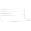 vidaXL Sponda Letto di Sicurezza per Bambini (76-137) x55 cm in Ferro