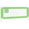 vidaXL Sponda Letto di Sicurezza per Bambini Verde 200x25cm in Tessuto