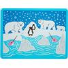 Munchkin WildLove - Tovaglietta all'americana reversibile in silicone per bambini, 1 pezzo, motivo: orso polare