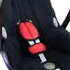 BambiniWelt by Rafael K. BAMBINIWELT - Set di imbottiture universali per seggiolino auto, compatibile ad esempio con Maxi Cosi Cybex (rosso)