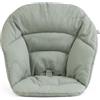 Stokke Cuscino Stokke Clikk, Glacier Green - Compatibile con il Seggiolone Stokke Clikk - In Cotone organico - Double-face e Lavabile in lavatrice - Per bambini dai 6 ai 36 mesi