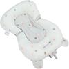 TOPINCN Sedile per Vasca da Bagno, Fissaggio Cuscino per Sedile per Bagnetto Galleggiante Regolabile per Neonato per Bagno (Stelle azzurre)