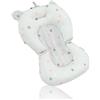 EIMSOAH Cuscino da Seggiolino per Bagnetto Galleggiante, Supporto per Vaschetta per Neonato con Cinture di Sicurezza Pieghevoli Regolabili, Cuscino da Sedile per Bagnetto, 3 Cinture di