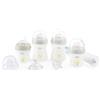 Chicco Set Biberon Natural Feeling, 4 Biberon, Tettarella In Silicone Mesi+, Scovolino e Gommotto 0 Mesi+ Trasparente, Effetto Anticolica, 150/250ml, Neutro