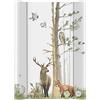 Ceba Baby® Fasciatoio da Tavolo rigido 70x50 cm - 2 Cunei Fasciatoio da Lettino Lavabile Fasciatoio da Culla per Bambine e Bambini - foresta