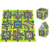 Moby-System Tappetino Puzzle per Bambini 90 x 90 x 1 cm - Inodore e Sicuro - Grande Tappetino da Gioco per Ragazzi e Ragazze - Senza Sostanze Tossiche