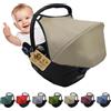 BambiniWelt by Rafael K. Parasole parasole per seggiolino auto compatibile con Maxi Cosi Cabrio Fix Gruppo 0 + GP (beige mélange)