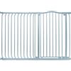 Safetots Cancelletto di Sicurezza Extra Alto con Parte Superiore Incurvata, 134cm - 143cm, Grigio Opaco, Extra Alto con 100cm di Altezza, Montaggio a Pressione per Scale, Barriera di Sicurezza