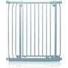 Safetots Cancelletto di Sicurezza Elite Extra Alto, 80cm - 89cm, Grigio Opaco, Extra Alto con 96.8cm di Altezza, Cancelletto di Sicurezza a Pressione per Scale, Barriera di Sicurezza