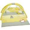 Fehn 051070 3-D-Activity-Decke Happy Dino - Erlebnisdecke mit Spielbogen & abnehmbaren Spielzeugen fördert die frühkindliche Entwicklung im Liegen, Sitzen beim Krabbeln, Grün, 00051070