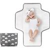 Pacienjo - Materassino fasciatoio da viaggio, regalo per la doccia del bambino, con cuscino, pieghevole, impermeabile, per neonati, bambine e ragazzi
