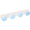 POMOLINE APPENDIABITI da Parete camera BEBÉ bambino Nuvole cielo BLU legno laccata base plastica resine ABS 410x60MM