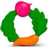 Oli & Carol - Anello massaggiagengive bambino in gomma naturale - Regalo per bambini 0 3 6 mesi, 1 anno - Anello veggie