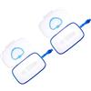 BESTonZON Scatola Porta Salviette Umidificate Comodo da Trasportare 2 Pezzi Contenitore Portatile in Pp Blu per Ragazzo Ragazza e Adatto da Appendere alla Culla o Mettere in Borsa