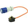 ProPlus Adattatore con spina UK e presa CEE 16A ProPlus 373522, cavo da 40 cm