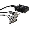 Hosa SH-8X0-50, Pro-Conex Little Bro' Sub Snake, Hosa 8 x XLR Sends and No Returns, 50 ft