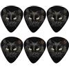 Jeiento, plettri per chitarra classica triangolari, con gatto nero, 0,96 mm, per basso, chitarra acustica, plettro per chitarra elettrica