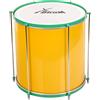 XDrum SSD-1616 Surdo Samba Drum - cassa basica brasiliana - cassa in alluminio - 6 viti di accordatura - dimensioni: 16 x 16 - giallo-verde