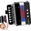 Genérico Giocattolo a fisarmonica per bambini - 7 tasti portatile a fisarmonica per bambini 3 anni precedenti | Fisarmonica giocattolo per principianti, strumento musicale per bambini, giocattolo musicale