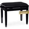 Classic Cantabile Panchetta per pianoforte nero lucido