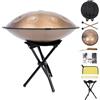 Zanefoo Handpan 22 Pollici (56cm) - 10 Note Re Minore (D-Minor) 440Hz | Acciaio Nitruro Professionale | Tamburo a Mano con Borsa per Yoga, Meditazione e Guarigione Sonora (Oro)