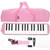 RiToEasysports Strumento musicale a fiato Melodica 32 tasti adatto per principianti con borsa(Rosa) Altre Attrezzature Per L'Escursionismo E Il Campeggio