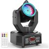Yespick Lira LED 30W Mini Luce Discoteca Dot Beam Testa Mobile, Set di Luci LED RGB con Telecomando Luce Effetto Gobo con Apertura DMX512 per Scena Party Club DJ