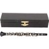 FLEXMAN Mini Clarinetto Modello, Clarinetto in Miniatura Simulato da 5,12 Pollici, Decorazione per Casa Delle Bambole per Strumenti Musicali, Mini Clarinetto con Custodia