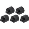 QUARKZMAN Adattatore per Supporto Microfono 5Pz 1/4 Femmina a M6 Maschio in Lega di Alluminio per Supporto Treppiede Microfono, Nero
