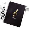 JPYH Raccoglitore Portaspartiti, Formato A4, Impermeabile, 30 Pagine Fronte e Retro 60 Facciate,Cartellina Portaspartiti, per Spartiti Musicali,31.5CM*23.5CM