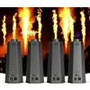 Erreyht 4 pezzi Proiettore di fiamme DJ Jet Flame da 150 W con controllo d-MX, adatto per concerti, spettacoli, feste, Halloween, Natale ed eventi sportivi