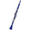 DVCSDE Buffet Clarinetto 17 Tasti Sib Clarinetto Professionale Tubo Nero Con Scatola Guanti Ancia Clip Accessori Per Clarinetto(Set 9)
