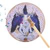 Shenrongtong Tamburo sciamano, 22,9 cm, suono guaritore sciamano, testa di design sciamano strumentale, autentico tamburo siberiano per spirito simbolo musica riflessione meditazione