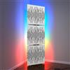 ua acoustics Set di 3 trappole acustiche per bassi con lampada da terra RGB | Supporto acustico mobile angolare retroilluminato a LED | 150x50x10cm | Insonorizzazione e diffusione | [WAVE-10 | Plastica bianca]