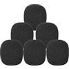 ChromLives - Parabrezza per SM57, confezione da 6 filtri antipop per microfono compatibile con Shure SM57, copertura di ricambio in schiuma per microfono Shure SM57, per riduzione del rumore, nero