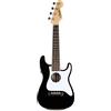 Fender Fullerton Stratocaster Concert Ukulele, nero