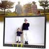 CPARTS Cornice per foto digitale da 17 pollici, cornice per foto digitale elettronica touch screen IPS, rotazione automatica adatta a varie scene (Black)