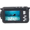Tbest Macchina fotografica subacquea 2.7K 48MP Dual Screen Autofocus Intelligent Face Detection per Immersione Avventura