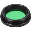 NUOBESTY Filtro per Telescopio 1, 25 Pollici in Vetro e Lega di Alluminio | Verde, per Osservazione della Luna e Altri Target, Qualità Professionale, Uso Esterno e Città