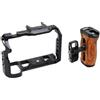 Generico Compatibile con la gabbia for fotocamera Panasonic S5 | Stabilizzatore video dotato di fori for viti da 1/4 e supporto for slitta fredda for la configurazione degli accessori(Red)
